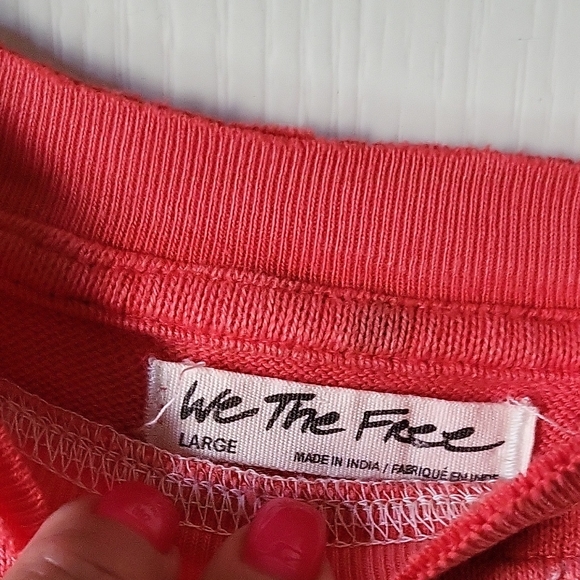 We The free Coral Women Tee top - Picture 2 of 9